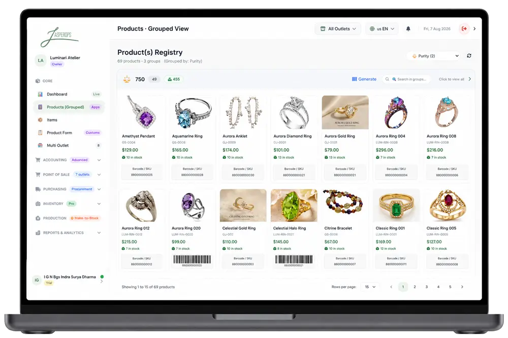 Jewelry ERP